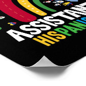 1つの感謝のアシスタント校長ヒスパニック伝統 ポスター (角)