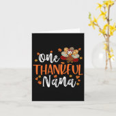 1つの感謝のナナ感謝祭ファミリーマッチングツアー カード (黄色い花)