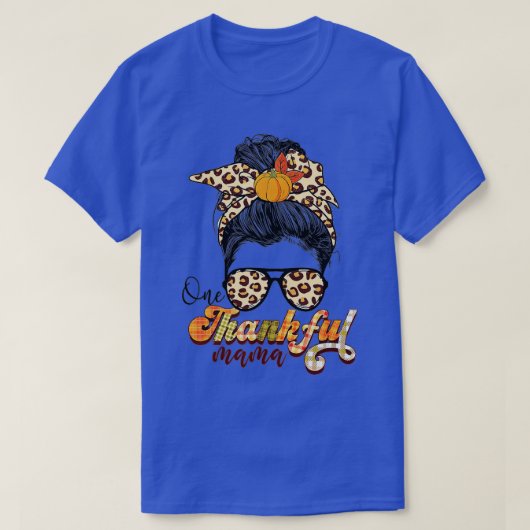 1つの感謝のマおもしろいマメッシーパン秋秋 Tシャツ (デザイン正面)