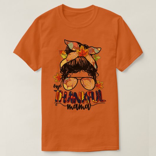 1つの感謝のマおもしろいマメッシーパン秋秋 Tシャツ (デザイン正面)