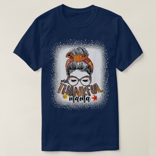 1つの感謝のマおもしろいマメッシーパン秋秋 Tシャツ (デザイン正面)