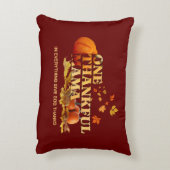 1つの感謝のママ母の感謝祭 アクセントクッション (裏面(縦))