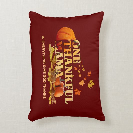 1つの感謝のママ母の感謝祭 アクセントクッション (正面(垂直))