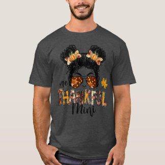 1つの感謝のミニメッシーバンおもしろい秋秋 Tシャツ