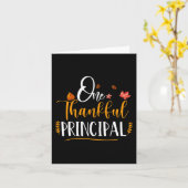 1つの感謝の学校校長秋感謝祭Pr カード (黄色い花)