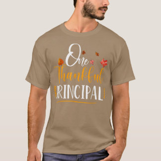 1つの感謝の学校校長秋感謝祭Pr Tシャツ
