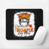 1つの感謝の犬の母Thanksgiving乱雑なパンかわいい マウスパッド (マウス)