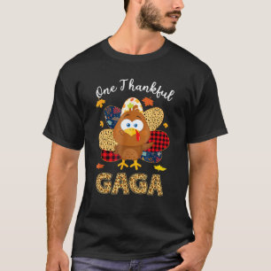 1つの感謝ガガターキーレオパートサンクスギビング Tシャツ
