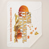 1つの感謝ママ母スタイリッシュ感謝祭 シェルパブランケット (正面)