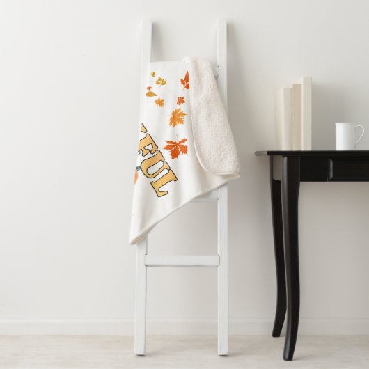 1つの感謝ママ母スタイリッシュ感謝祭 シェルパブランケット (インサイチュ)