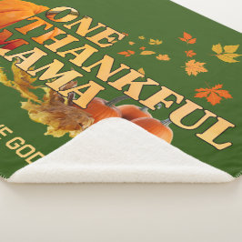 1つの感謝ママ母スタイリッシュ感謝祭 シェルパブランケット