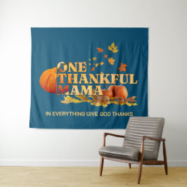 1つの感謝ママ母スタイリッシュ感謝祭 タペストリー
