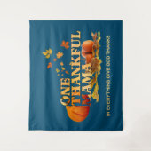 1つの感謝ママ母スタイリッシュ感謝祭 タペストリー (正面)