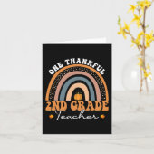 1つの感謝第2グレード先生Groovy感謝祭 カード (黄色い花)