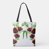 1つの打撃のアクリルの花模様のトートバック トートバッグ (裏面)