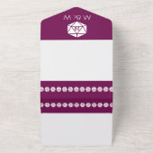 1つの招待状でワインでシックな卓上 オールインワン招待状 (外側)