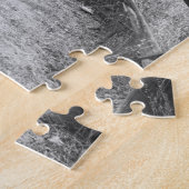 1つの旅行者が少ない白黒パズル ジグソーパズル (側面)