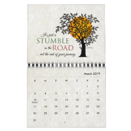 1つの日の一度に感動的な回復引用文 カレンダー