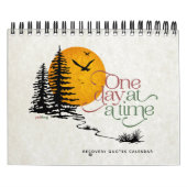 1つの日の一度に感動的な回復引用文 カレンダー (カバー)