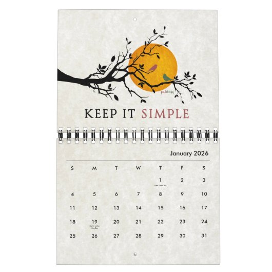 1つの日の一度に感動的な回復引用文 カレンダー (1月 2026)