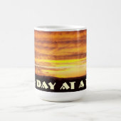 1つの日の一度に日没のマグ コーヒーマグカップ (中央)