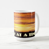 1つの日の一度に日没のマグ コーヒーマグカップ (正面右)
