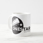 1つの星のギターのコーヒー・マグ コーヒーマグカップ (正面左)