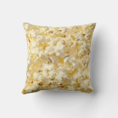 1つの映画チケットおよびポップコーンの枕を是認して下さい クッション (裏面)