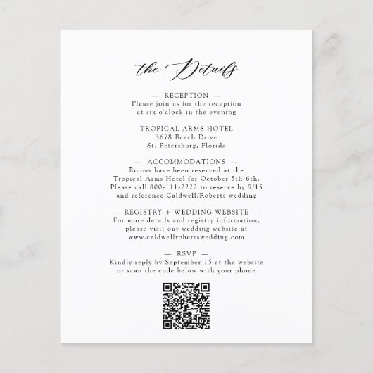 1つの書道ですべてエレガントの予算を結婚得る (裏面)