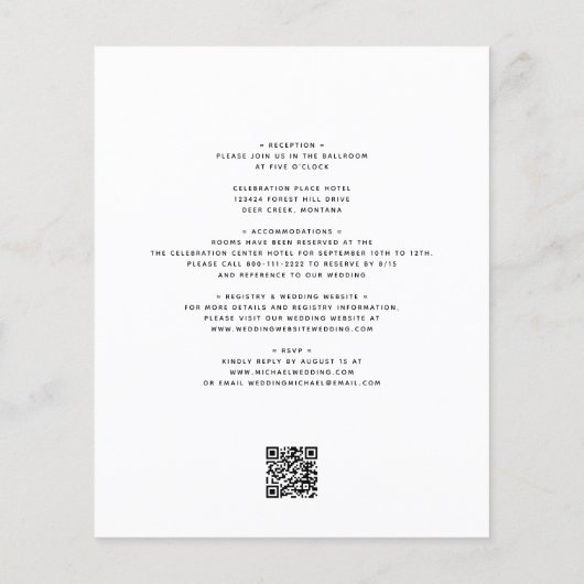 1つの書道ですべて予算を結婚計上する (裏面)