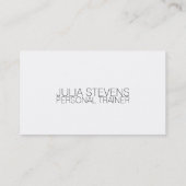 1つの最低の板の個人的なフィットネスのトレーナーの名刺 名刺 (裏面)