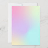 1つの最初の誕生日プールパーティーへのスプラシン サンキューカード (裏面)