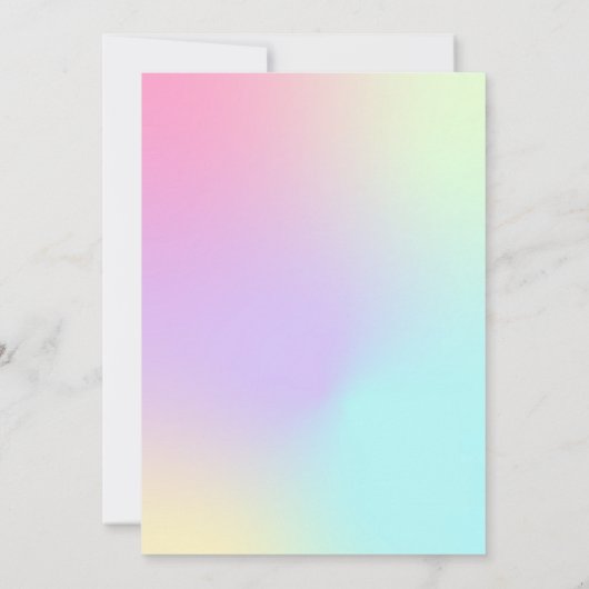 1つの最初の誕生日プールパーティーへのスプラシン サンキューカード (裏面)