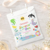 1つの最初の誕生日プールパーティーへのスプラシン フェイバーバッグ (クリップ留めされた状態)