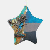 1つの木の丘 セラミックオーナメント (右)