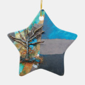 1つの木の丘 セラミックオーナメント (正面)