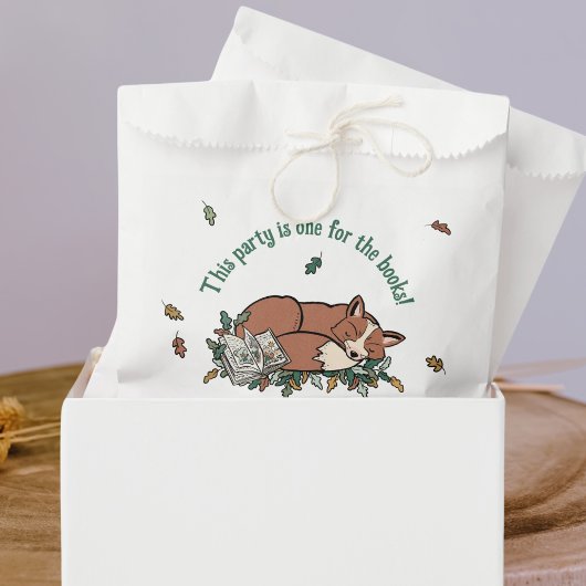1つの本のキツネ誕生日ありがとう フェイバーバッグ