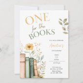 1つの本の最初の誕生日招待状 招待状 (正面)