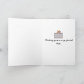 1つの歳の誕生日 カード (内部)