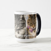 1つの気分 + 3つの雰囲気 = 完全な愛猫家 モーフィングマグカップ (正面右)