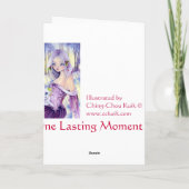 1つの永続的な瞬間 – ホワイトクリスマスカー空白のド シーズンカード (裏面)