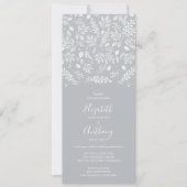 1つの灰色の結婚式招待状 招待状 (正面)