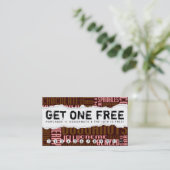 1つの無料ドーナツを手に入れる ロイヤリティカード (スタンド正面)