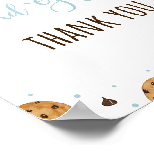 1つの甘いクッキーカードとギフト誕生日のサイン ポスター (角)