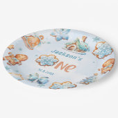 1つの甘いクッキーボーイクリスマス1歳の誕生日 ペーパープレート (アングル)