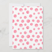 1つの甘い年の最初の誕生日パーティーの招待 招待状 (裏面)