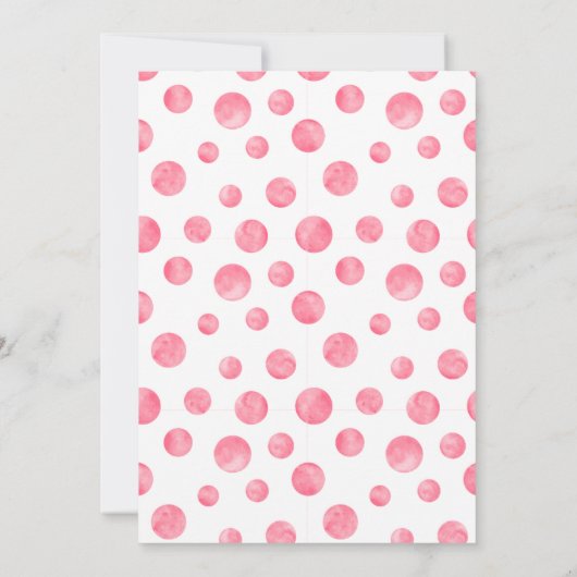 1つの甘い年の最初の誕生日パーティーの招待 招待状 (裏面)