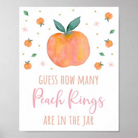 1つの甘い桃の数を推測ゲーム ポスター (正面)