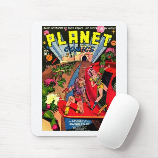 1つの目の宇宙モンスターの戦い マウスパッド (マウス)