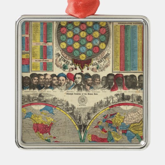 1つの眺めの世界 メタルオーナメント (正面)